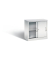 Schiebet&uuml;renschrank C 2000 Acurado 5722-00|S10354, abschlie&szlig;bar, 2 OH, lichtgrau, 80x72x40cm (BxHxT)